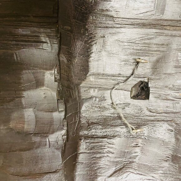 Hand-Carved African Tribal Wooden Mask Wall Hanging 12" Tall - Picture 4 of 5